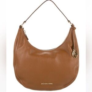 🌟NWT🌟 Michael Kors Brookie Large Zip Hobo Shoulder Bag Luggage Gold Hardware